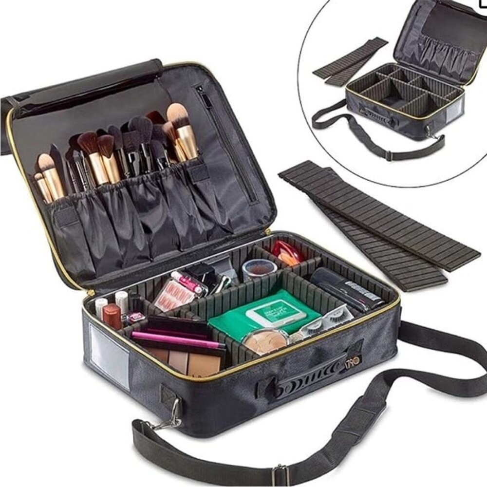 NWOT Large Travel Makeup Bag Cosmetic Case Organizer